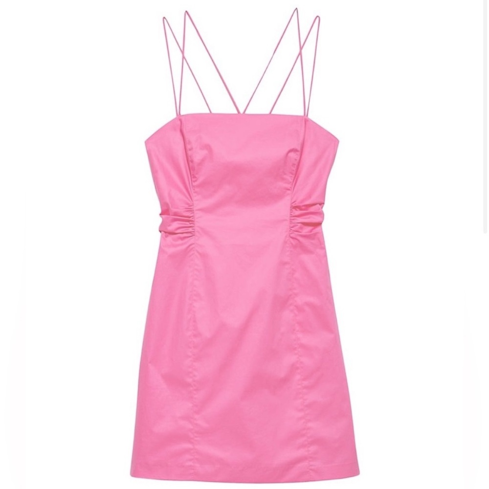 FRAME Hot Pink Mini Dress